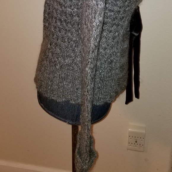 160 NWOT mac & jac S fem gray mohair blend cardiga - Picture 4 of 10